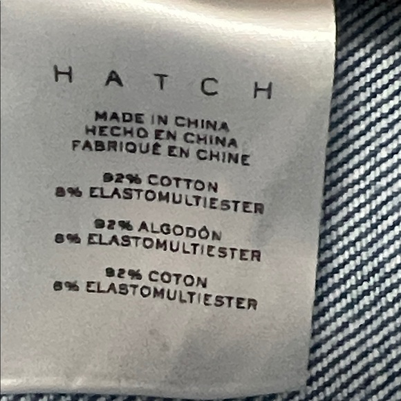 Hatch the boyfriend Light Blue Straight Leg Maternity Jeans size 28 - Picture 7 of 9